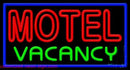 Motel Vacancy Handmade Art Neon Sign