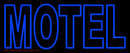 Blue Motel Double Stroke Handmade Art Neon Sign