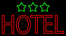 Hotel With Stars Handmade Art Neon Sign