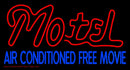 Motel Air Conditioned Handmade Art Neon Sign