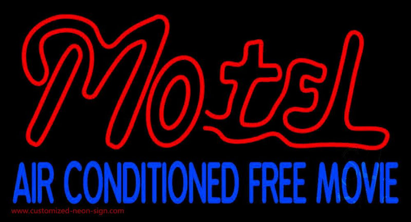 Motel Air Conditioned Handmade Art Neon Sign