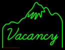 Green Vacancy Handmade Art Neon Sign