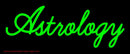Green Astrology Handmade Art Neon Sign