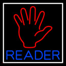 Palm Reader Handmade Art Neon Sign