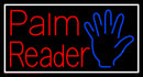 Palm Reader White Border Handmade Art Neon Sign