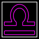 Purple Libra Handmade Art Neon Sign