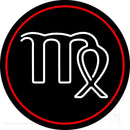 Virgo Red Border Handmade Art Neon Sign