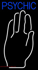 Blue Psychic With Palm Handmade Art Neon Sign