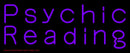 Purple Psychic Reading Handmade Art Neon Sign