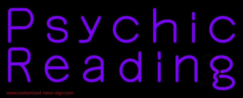 Purple Psychic Reading Handmade Art Neon Sign