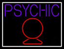 Purple Psychic With Crystal Handmade Art Neon Sign