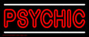 Red Double Stroke Psychic White Line Handmade Art Neon Sign