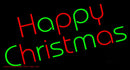 Happy Christmas Handmade Art Neon Sign