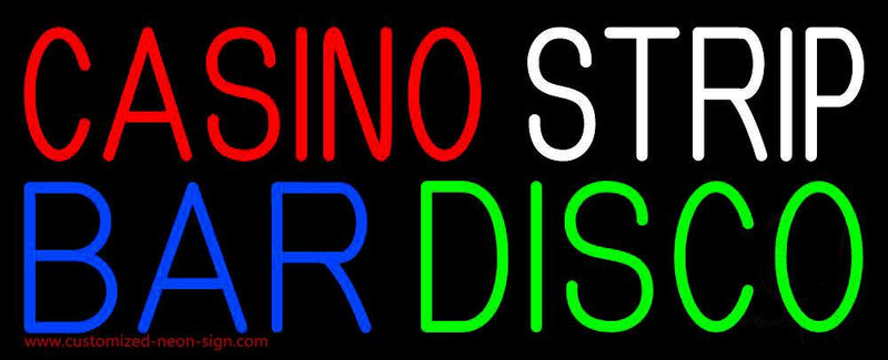 Casino Strip Bar Disco Handmade Art Neon Sign