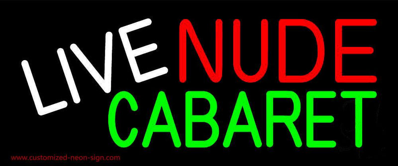Live Nude Cabaret Handmade Art Neon Sign