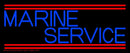 Marine Service Handmade Art Neon Sign