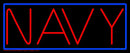 Navy Block Handmade Art Neon Sign