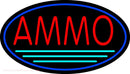 Red Ammo Turquoise Line Handmade Art Neon Sign