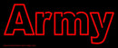 Red Army Handmade Art Neon Sign