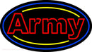 Red Double Stroke Army Handmade Art Neon Sign