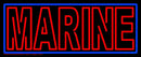 Red Double Stroke Marine Handmade Art Neon Sign