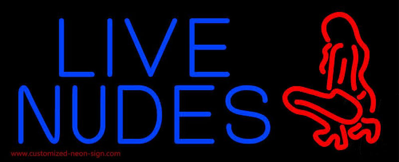 Red Live Nudes Handmade Art Neon Sign