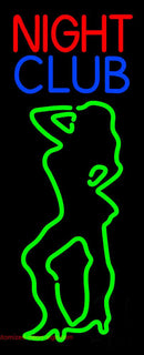 Red Night Club Girls Handmade Art Neon Sign