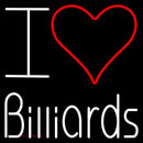 I Love Billiards Handmade Art Neon Sign