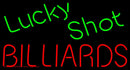 Lucky Shot Billiards Handmade Art Neon Sign