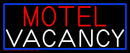 Funky Motel Vacancy Handmade Art Neon Sign