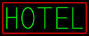 Green Hotel Handmade Art Neon Sign