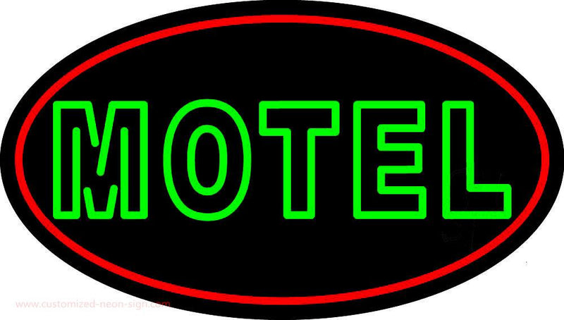 Green Motel Handmade Art Neon Sign