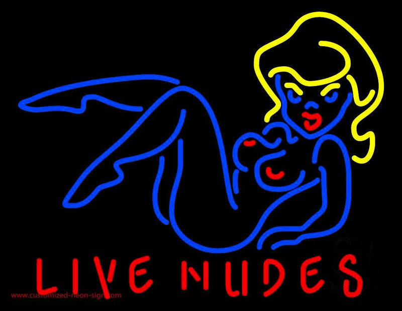 Live Nudes Girl Handmade Art Neon Sign
