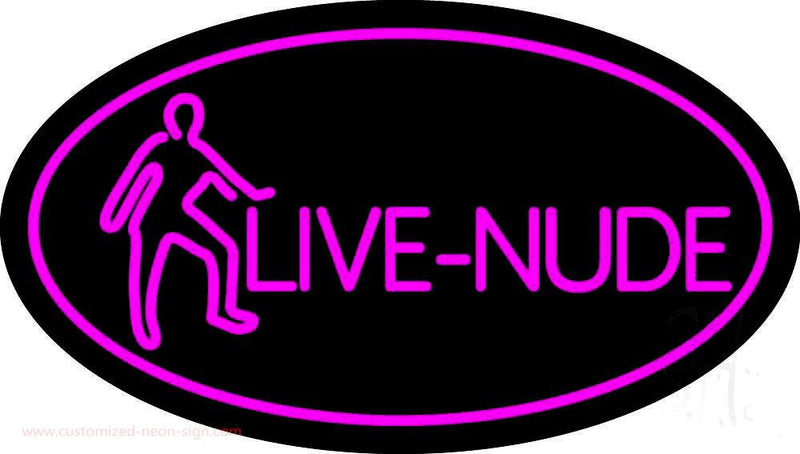 Pink Live Nudes With Girl Handmade Art Neon Sign