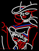 Striping Girl Handmade Art Neon Sign
