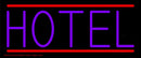 Purple Hotel Handmade Art Neon Sign