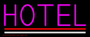 Simple Hotel Handmade Art Neon Sign