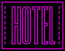 Pink Hotel Handmade Art Neon Sign