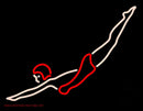 Girl Diving Handmade Art Neon Sign
