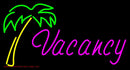 Vacancy Palm Tree Handmade Art Neon Sign