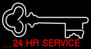 Locksmith 24 Hr Service Handmade Art Neon Sign