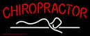 Red Chiropractor Logo Handmade Art Neon Sign