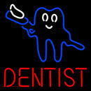 Tooth Logo With Brush Dentist Handmade Art Neon Sign