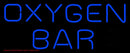 Blue Oxygen Bar Handmade Art Neon Sign