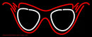 Funky Glasses Handmade Art Neon Sign