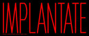 Implantate Handmade Art Neon Sign