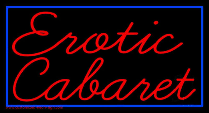 Erotic Cabaret Handmade Art Neon Sign