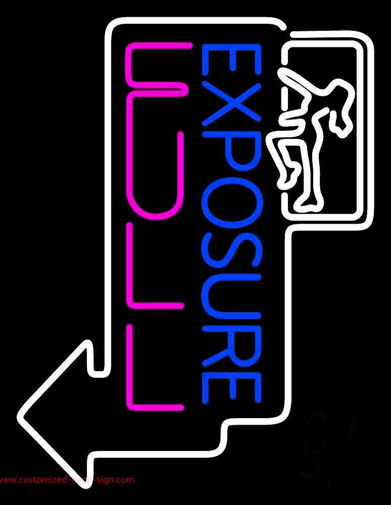 Exposure Full Girl Logo Handmade Art Neon Sign