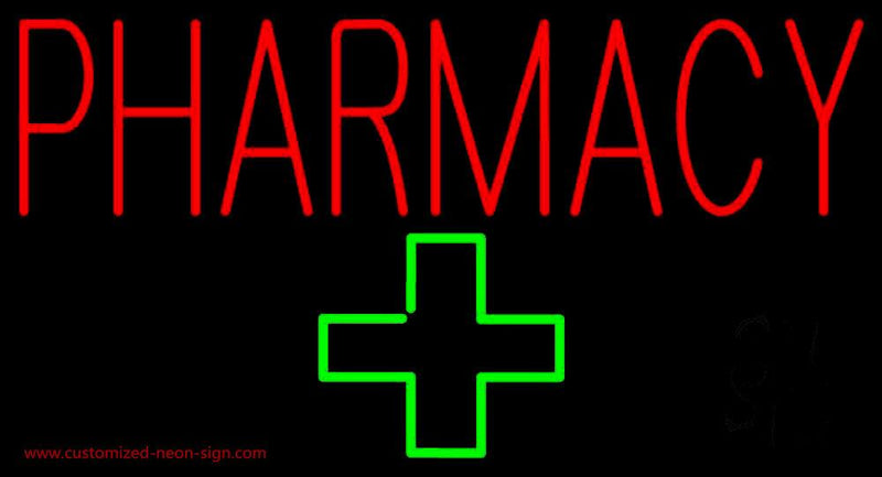 Pharmacy Plus Logo Handmade Art Neon Sign