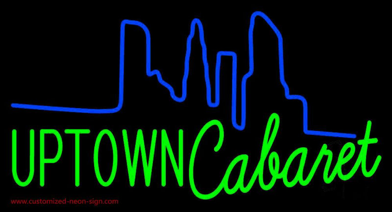 Uptown Cabaret Handmade Art Neon Sign